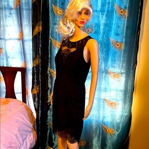 Adelyn Rae Black Lace Dress, size M